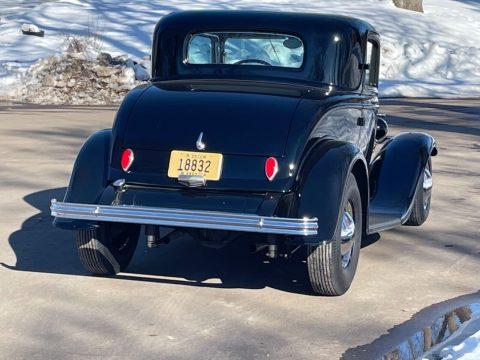 1932 Ford Deluxe 3 Window Coupe SCTA Hot Rod Flathead Black Tuck and Roll for sale