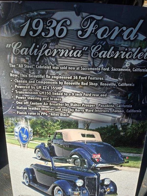 1ofkind! Restomod 1936 Ford Cabriolet Calif Custom ZZV8 Hotrod Bestof Everything