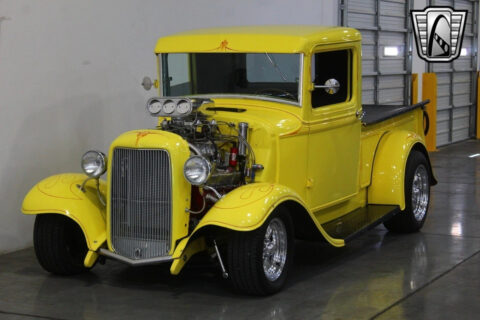 Yellow 1932 Ford F100 383 Dart V8 350 Turbo for sale