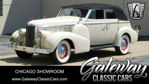 Beige/ Black Convertible top 1938 Lasalle Series 50 Sedan Flat head V8 3 Speed for sale