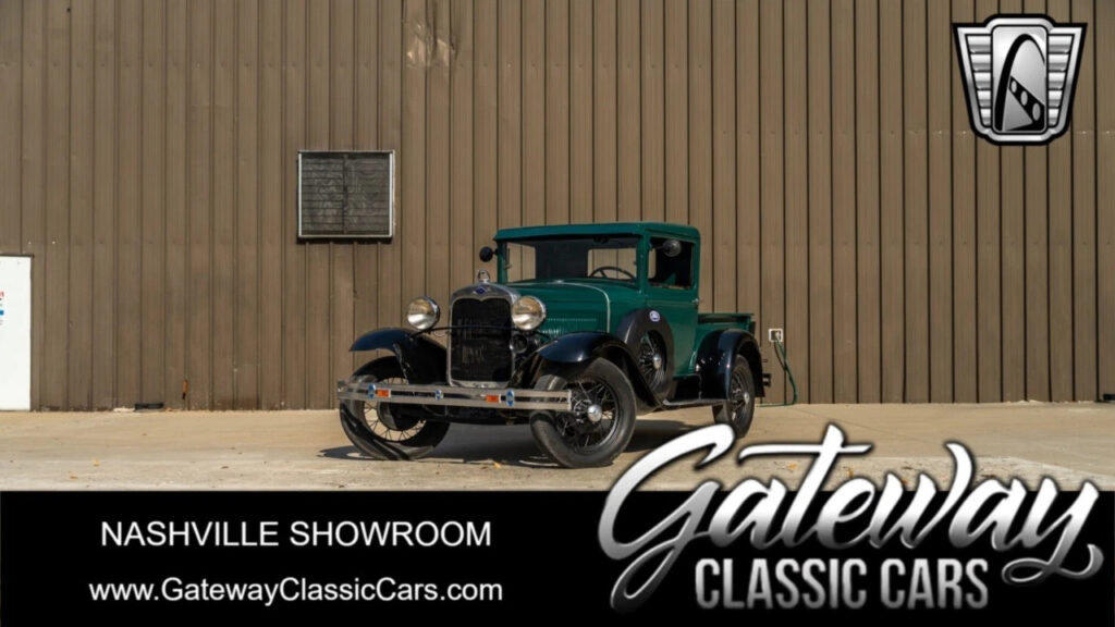 Green 1930 Ford Model A Pickup 4 Cylinder Manual