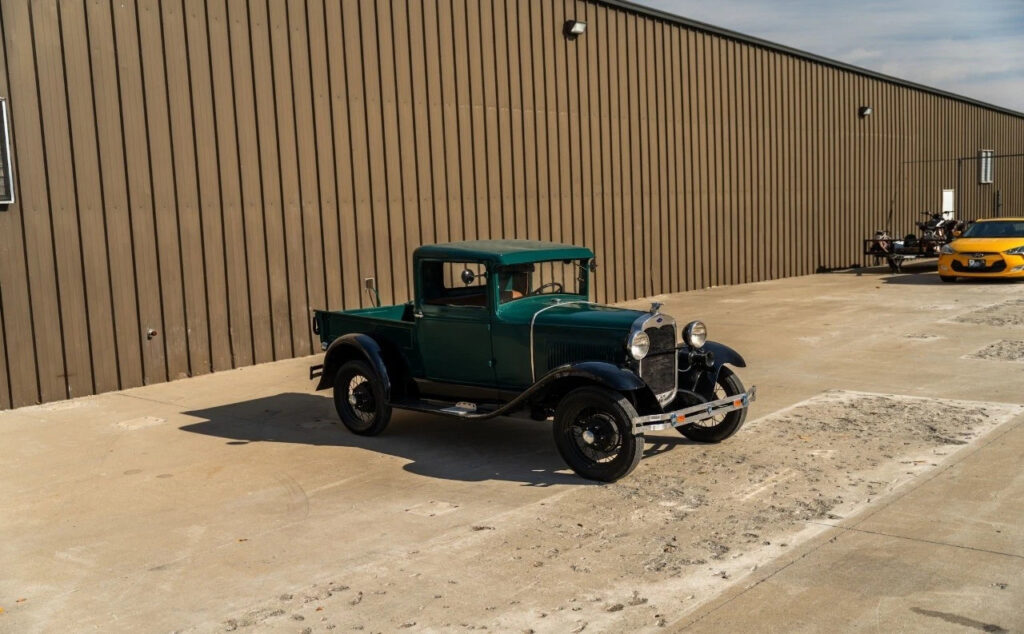 Green 1930 Ford Model A Pickup 4 Cylinder Manual