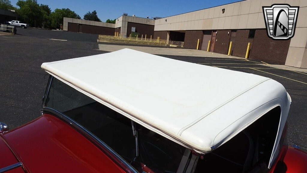 red 1932 Ford Roadster 301 Chevy with a Blower V8 3 Speed Manual