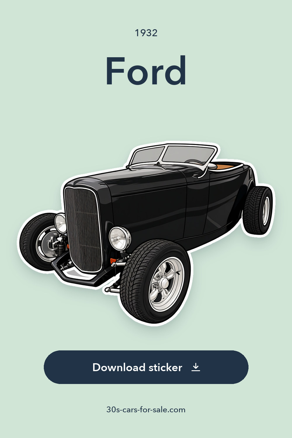 1932 Ford sticker preview