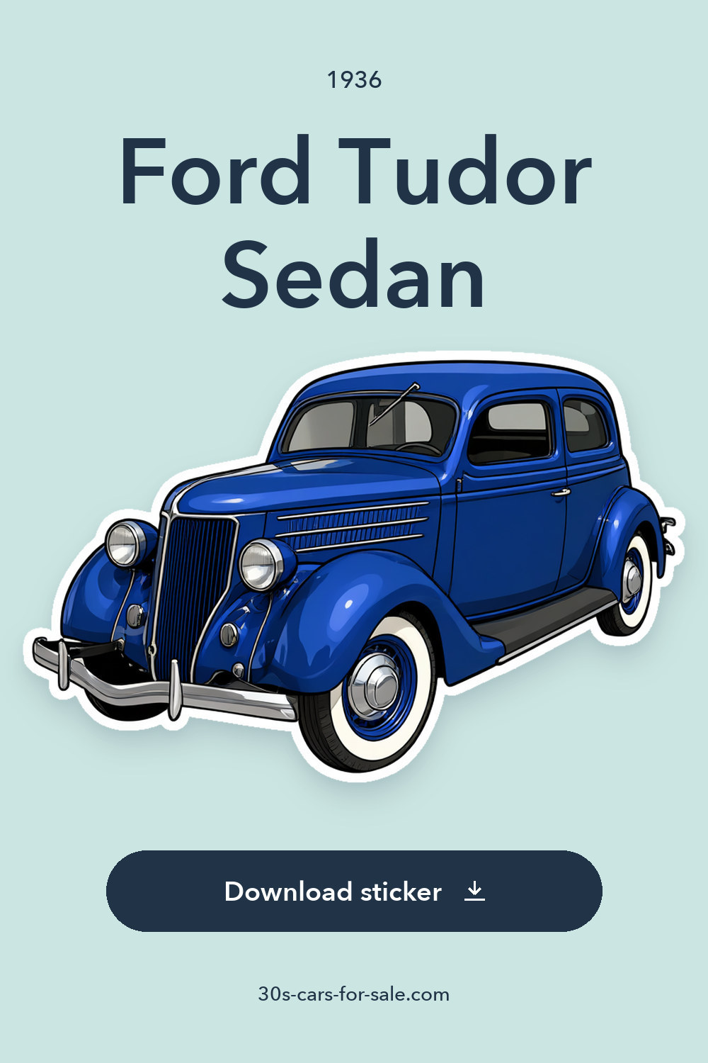 1936 Ford Tudor Sedan sticker preview