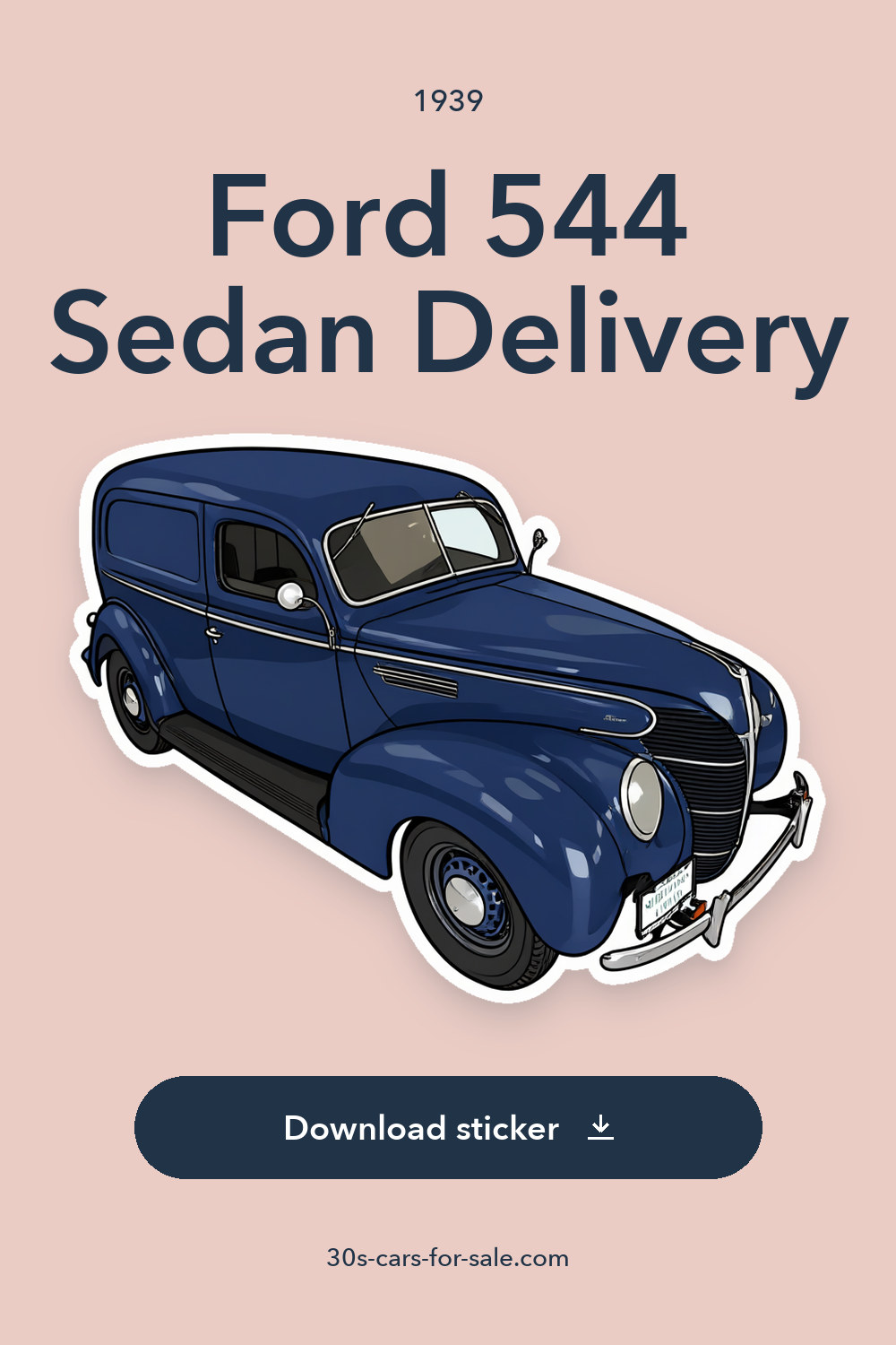 1939 Ford 544 Sedan Delivery sticker preview