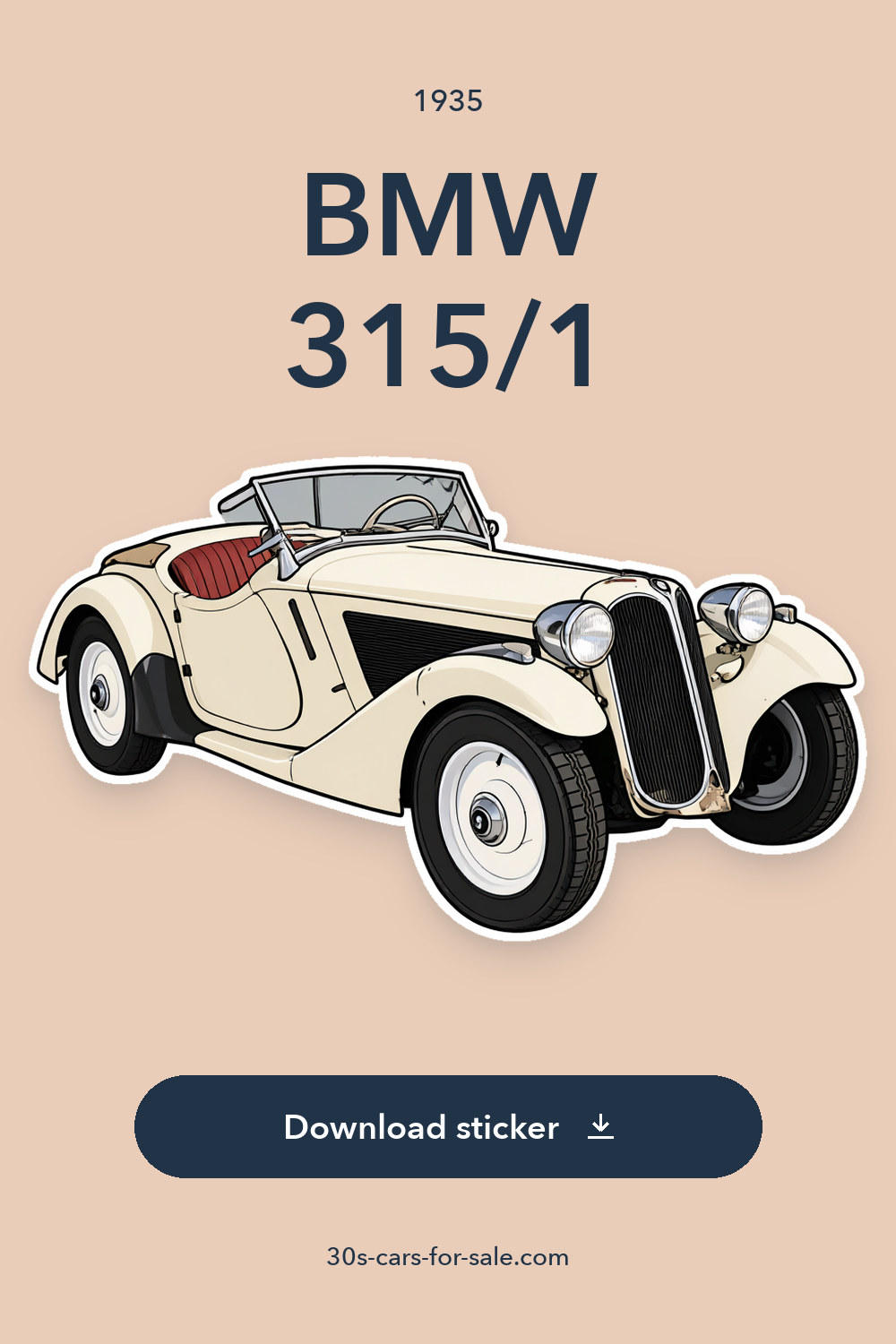 1935 BMW 315/1 sticker preview